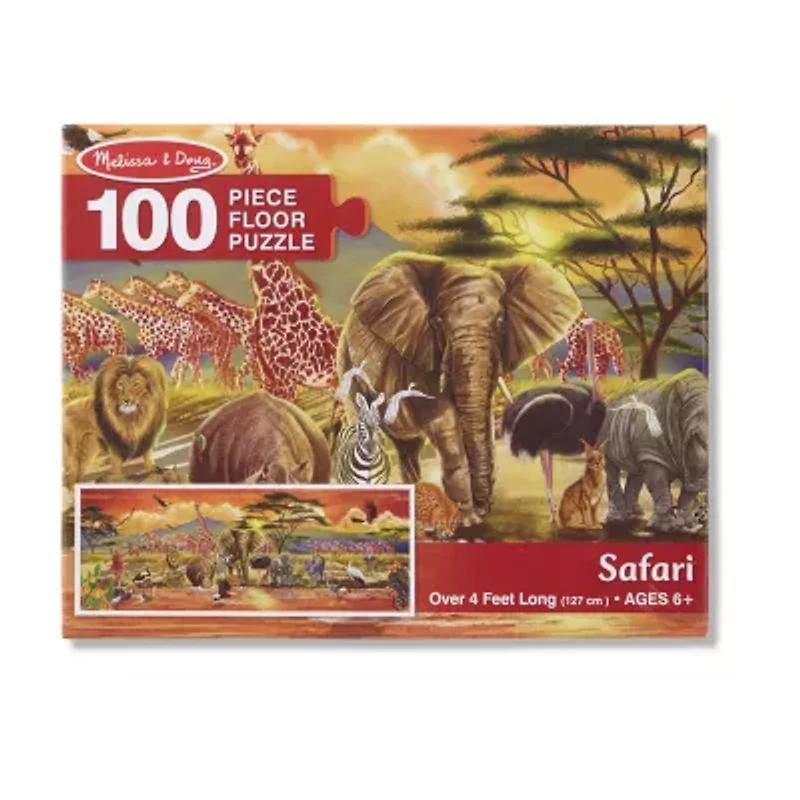 Melissa & Doug Safari 100 Pieces Floor 100-pc. Non-Toxic Puzzle