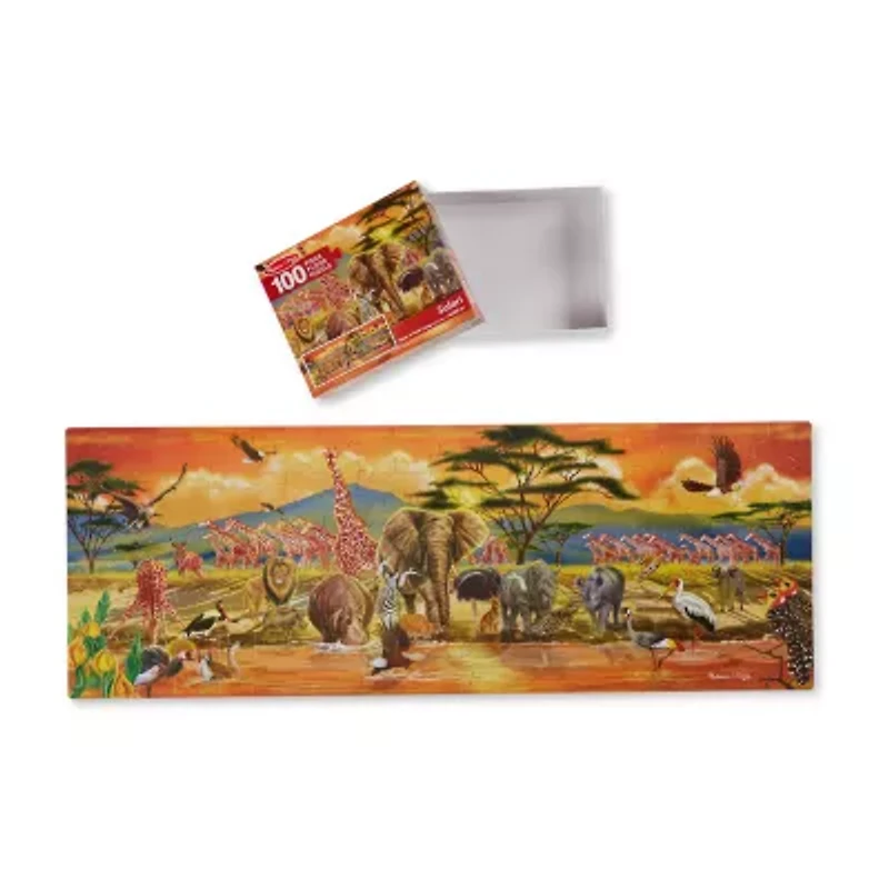 Melissa & Doug Safari 100 Pieces Floor 100-pc. Non-Toxic Puzzle