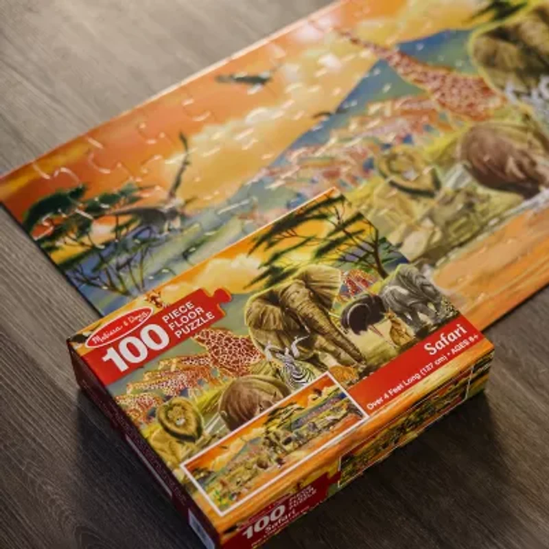 Melissa & Doug Safari 100 Pieces Floor 100-pc. Non-Toxic Puzzle