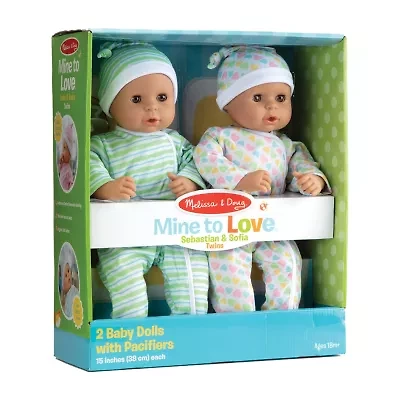 Melissa & Doug Mine To Love - Sebastian & Sofia Twins Doll