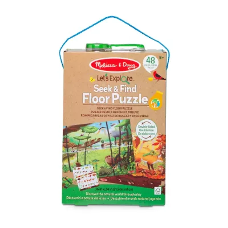 Melissa & Doug Double-Sided Seek & Find 48-pc. Non-Toxic Puzzle