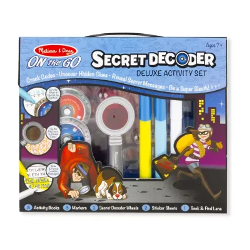 Melissa & Doug Secret Decoder Deluxe Activity Kit 8-pc. Coloring Set