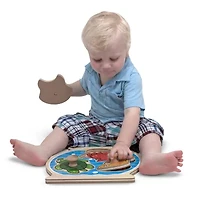 Melissa & Doug Fish And Pets Jumbo Knob Bundle 2-pc. Non-Toxic Puzzle