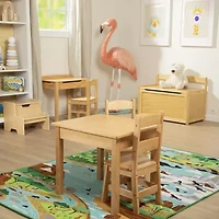 Melissa & Doug Wooden Chair Pair - Natural Play Kitchen