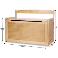 Melissa & Doug Wooden Toy Chest (Honey)