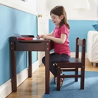 Melissa & Doug Wooden Lift-Top Kids Desk & Chair(Espresso)