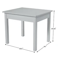 Melissa & Doug Wooden Table & Chairs (Gray)