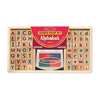 Melissa & Doug Alphabet Stamp Set 56-pc. Toy Playset