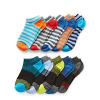 Thereabouts Little & Big Kid Boys 10 Pair Low Cut Socks