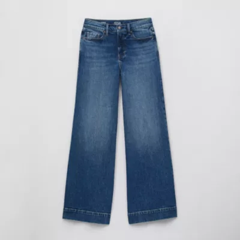 a.n.a Womens High Rise Wide Leg Jean