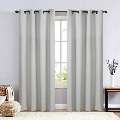 Max Blackout Baylor Grommet Top Energy Saving 100% Single Curtain Panel