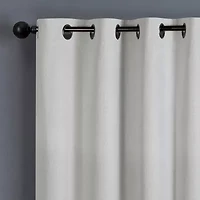 Max Blackout Baylor Grommet Top Energy Saving 100% Single Curtain Panel