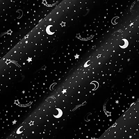 Sun Zero Lights Out Stars Portable Suction Cup 100% Blackout Single Curtain Panel