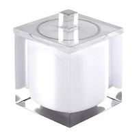 IZOD Marina White Bathroom Canister