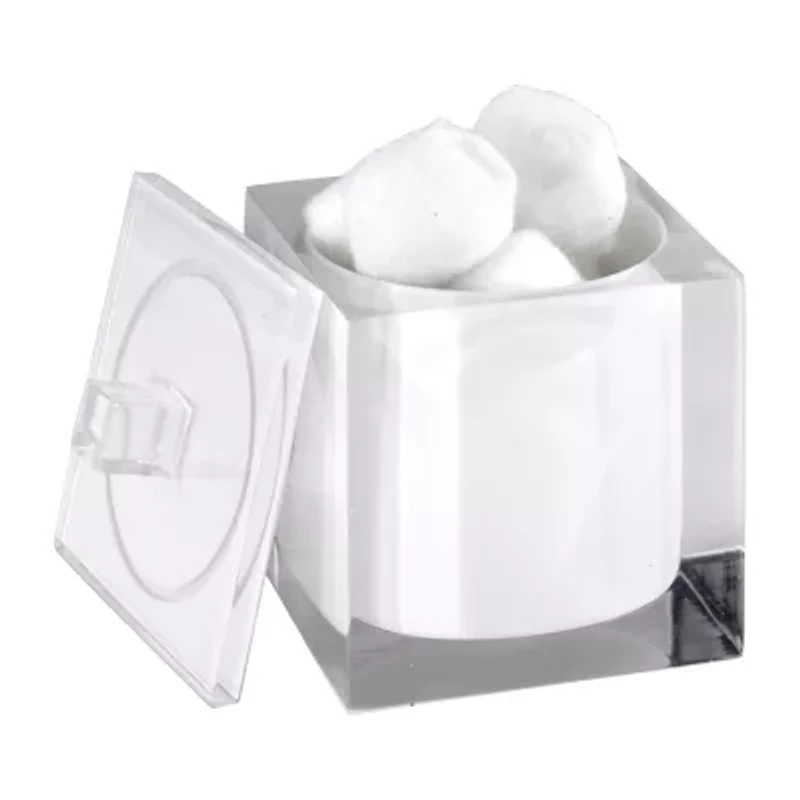IZOD Marina White Bathroom Canister