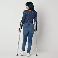 a.n.a Womens Mid Rise Adaptive Hidden Access Opening Skinny Fit Jegging Jean