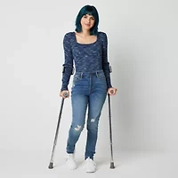 a.n.a Womens Mid Rise Adaptive Hidden Access Opening Skinny Fit Jegging Jean