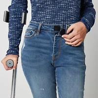 a.n.a Womens Mid Rise Adaptive Hidden Access Opening Skinny Fit Jegging Jean