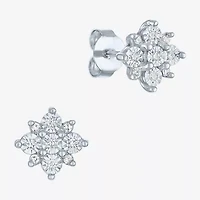 Diamond Blossom (G-H / Si2-I1) Womens 1/5 CT. Lab Grown White Diamond Sterling Silver 2-pc. Jewelry Set