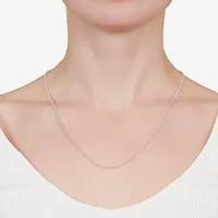 Silver Treasures Made Italy Womens Sterling 16 Inch Popcorn Chain Necklace