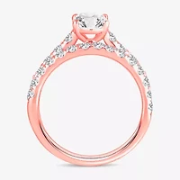 Signature By Modern Bride (H-I / Si1-Si2) Womens 2 CT. T.W. Lab Grown White Diamond 14K Rose Gold Oval Bridal Set
