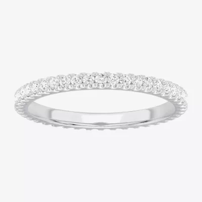 Matching Eternity Band Rings (G-H / Si1-Si2) Womens 1/2 CT. T.W. Lab Grown White Diamond 10K Gold Wedding