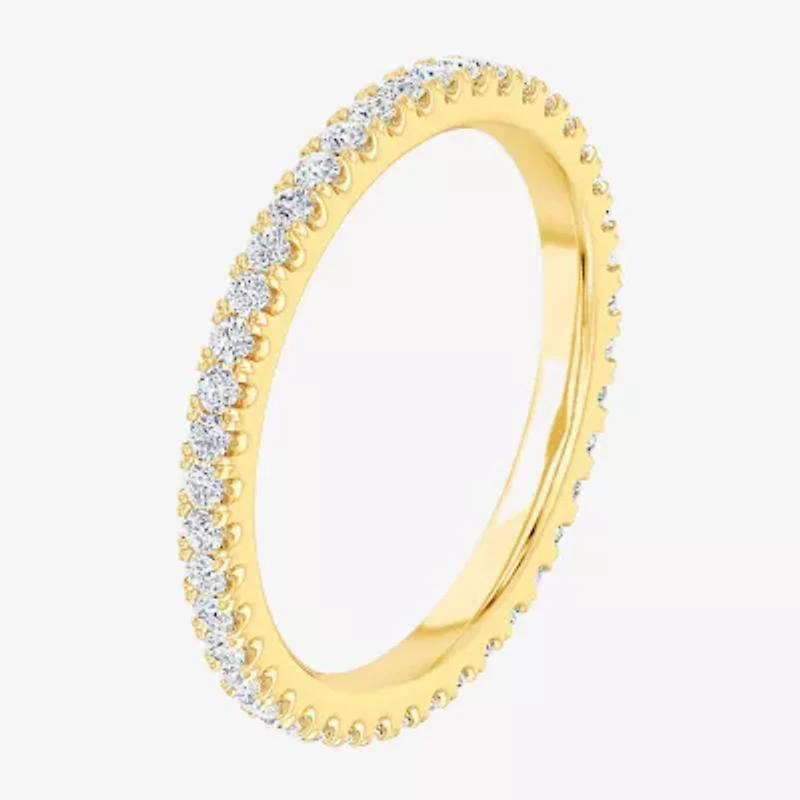 Matching Eternity Band Rings (G-H / Si1-Si2) Womens 1/2 CT. T.W. Lab Grown White Diamond 10K Gold Wedding