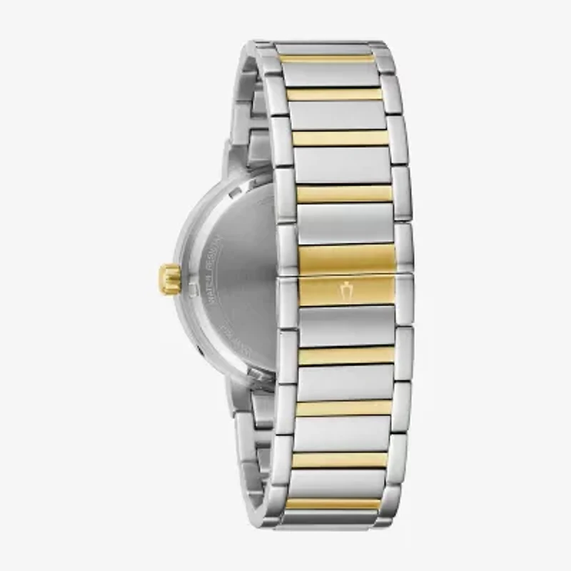 Bulova Mens Chronograph Two Tone Stainless Steel Bracelet Watch 98c148
