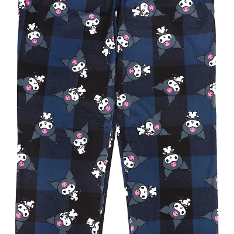 Womens Kuromi Plush Pajama Pants