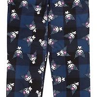 Womens Kuromi Plush Pajama Pants