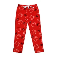 Womens Hello Kitty Plush 1 Pair Pajama Pants