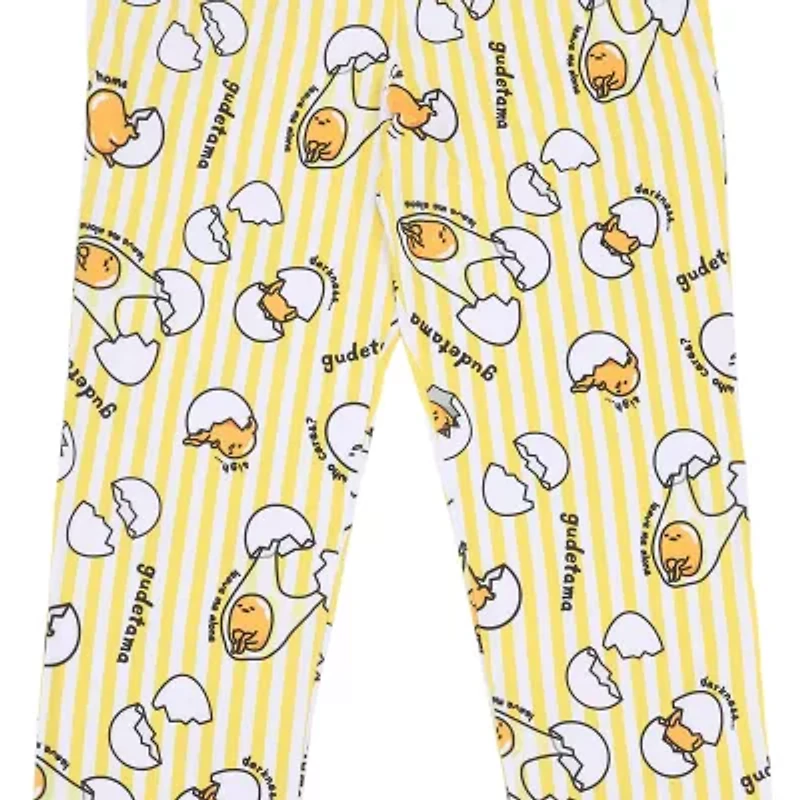 Gudetama Womens Plush 1 Pair Pajama Pants