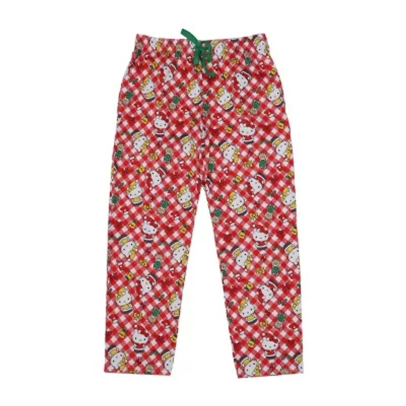 Womens Hello Kitty Plush Crew Neck Short Sleeve 2-pc. Pajama Sets