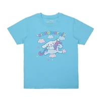 Cinnamoroll Womens Plush Crew Neck Short Sleeve 2-pc. Pajama Sets