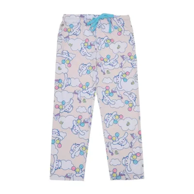 Cinnamoroll Womens Plush Crew Neck Short Sleeve 2-pc. Pajama Sets