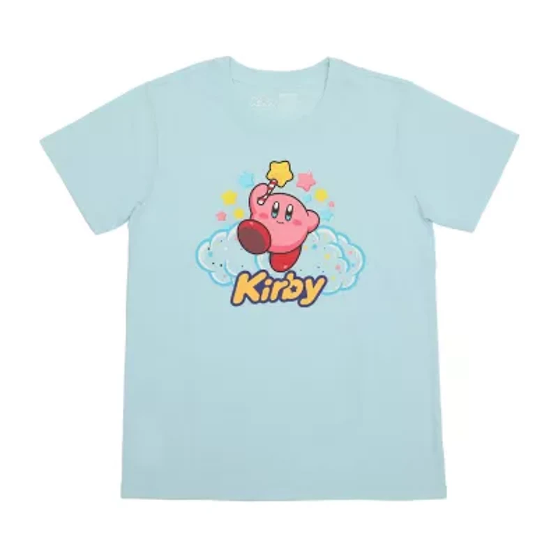 Womens Kirby Plush Crew Neck Short Sleeve 2-pc. Pajama Sets