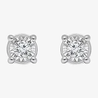TruMiracle 1/2 CT. T.W. Natural Diamond 10K or 14K Gold Round Stud Earrings