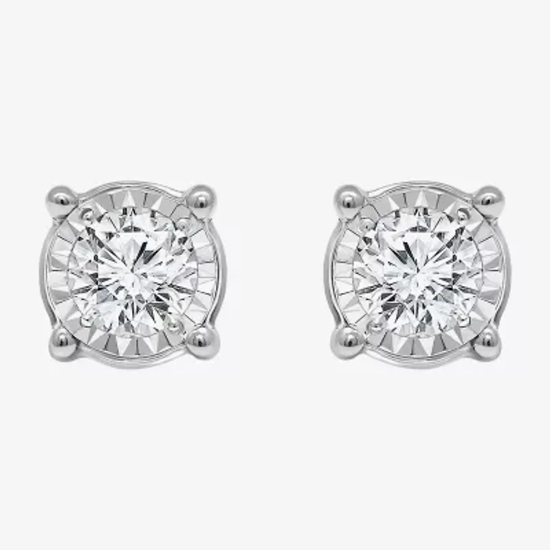 Tru Miracle 1 CT. T.W. Lab Grown White Diamond 14K Gold 6.8mm Stud Earrings
