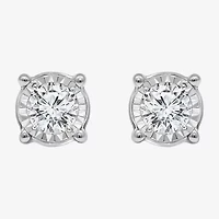 Tru Miracle 1 CT. T.W. Lab Grown White Diamond 14K Gold 6.8mm Stud Earrings