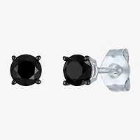 1 CT.T.W. Color-Enhanced Black Diamond Studs 10K White Gold