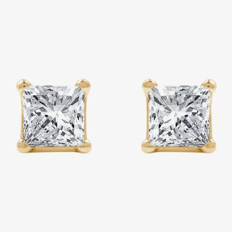 5/8 CT. T.W. Lab-Grown (G / Si1-Si2) Diamond Princess-cut Stud Earrings 10K or 14K Gold