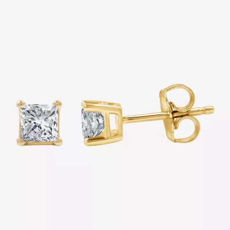 5/8 CT. T.W. Lab-Grown (G / Si1-Si2) Diamond Princess-cut Stud Earrings 10K or 14K Gold