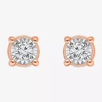 TruMiracle 1/2 CT. T.W. Natural Diamond 10K or 14K Gold Round Stud Earrings
