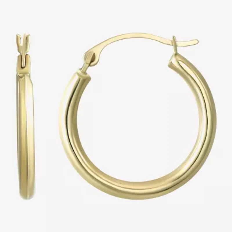 10K Gold 18mm Hoop Earrings