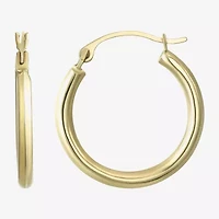 10K Gold 18mm Hoop Earrings