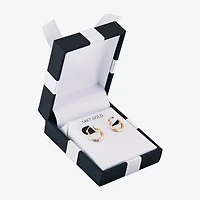 Womens 14K Gold 11.5mm Round Hoop Earrings