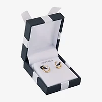 Womens 14K Gold 10.7mm Round Hoop Earrings