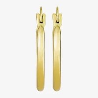 Womens 10K Gold 22mm Round Hoop Earrings
