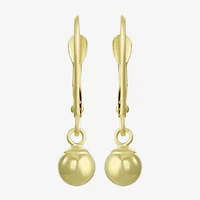 14K Gold Ball Drop Earrings