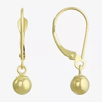 14K Gold Ball Drop Earrings